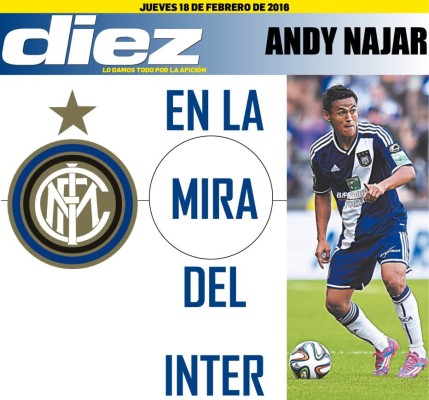 Las portadas digitales de DIEZ para hoy jueves 18 de febrero