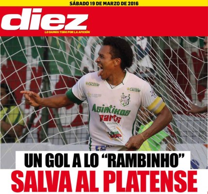 Las portadas digitales de DIEZ para hoy sábado 19 de marzo