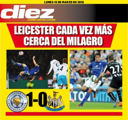 Las portadas digitales de DIEZ para hoy lunes 14 de marzo