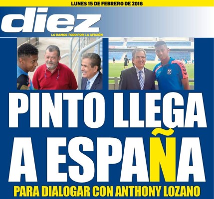 Las portadas digitales de DIEZ para hoy lunes 15 de febrero