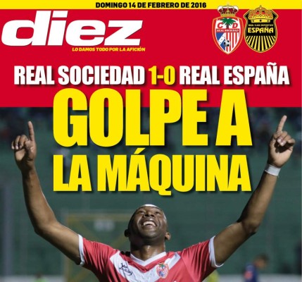 Portadas digitales de DIEZ de este domingo 14 de febrero