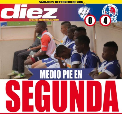 Portadas digitales del sábado 27 de febrero de 2016