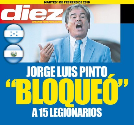 Portadas digitales de DIEZ de este martes 1 de marzo del 2016