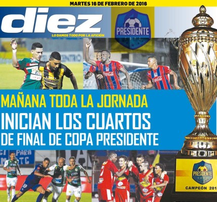 Las portadas digitales de DIEZ para hoy martes 16 de febrero