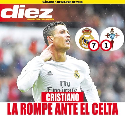 Las portadas digitales de DIEZ para hoy sábado 5 de marzo