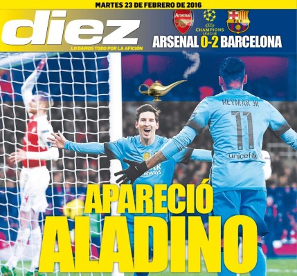 Portadas digitales de DIEZ de este martes 23 de febrero del 2016