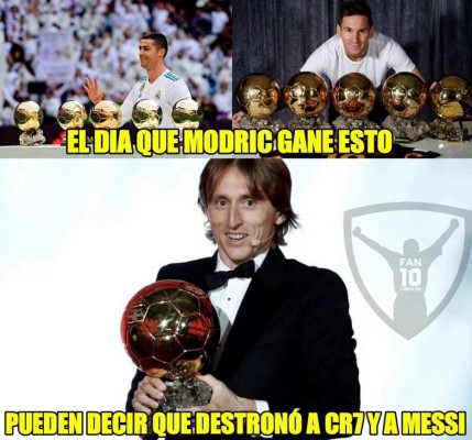 Memes: Destruyen a Cristiano Ronaldo y Messi por el Balón de Oro conquitado por Modric