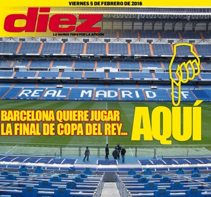 Portadas digitales de DIEZ de este viernes 5 de febrero del 2016