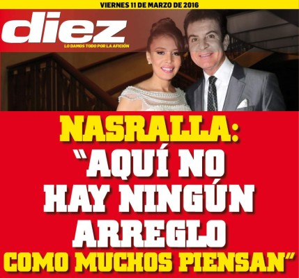 Portadas digitales de DIEZ de este viernes 11 de marzo