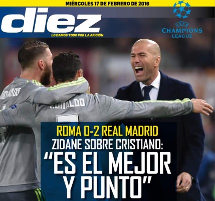 Las portadas digitales de DIEZ para hoy miércoles 17 de febrero