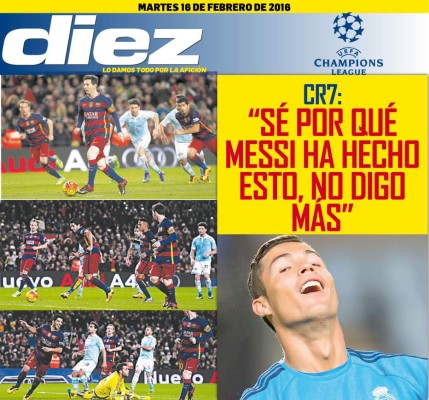 Las portadas digitales de DIEZ para hoy martes 16 de febrero