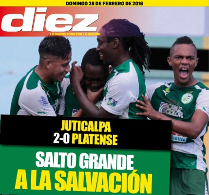 Las portadas digitales de este domingo 28 de febrero de 2016