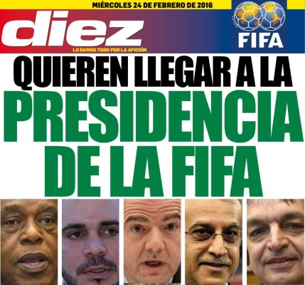 Las portadas digitales de DIEZ de este miércoles 24 de febrero del 2016