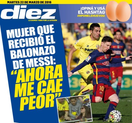 Portadas digitales de DIEZ de este martes 22 de marzo