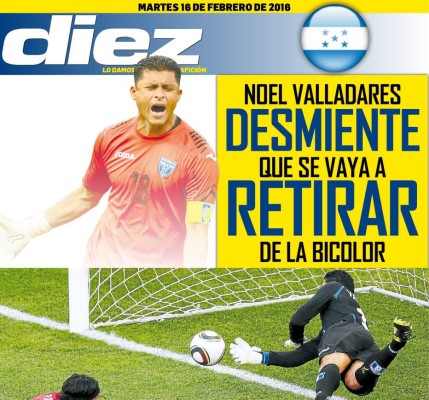 Las portadas digitales de DIEZ para hoy martes 16 de febrero