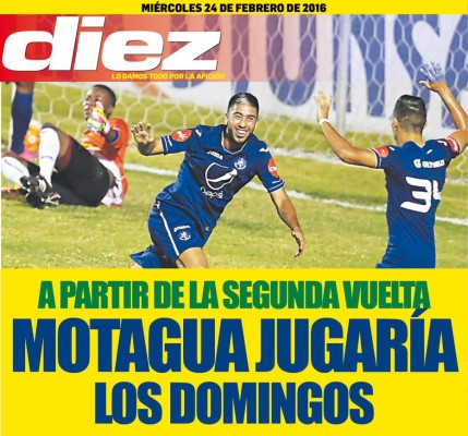 Las portadas digitales de DIEZ de este miércoles 24 de febrero del 2016