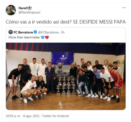 ¿Se equivocó de despedida? Tunden a jugador del Barcelona por su polémico look en el adiós de Messi