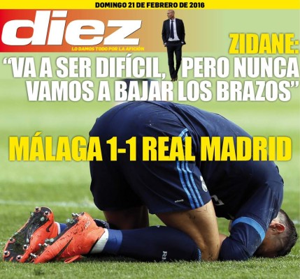 Las portadas digitales de DIEZ de este domingo 21 de febrero del 2016