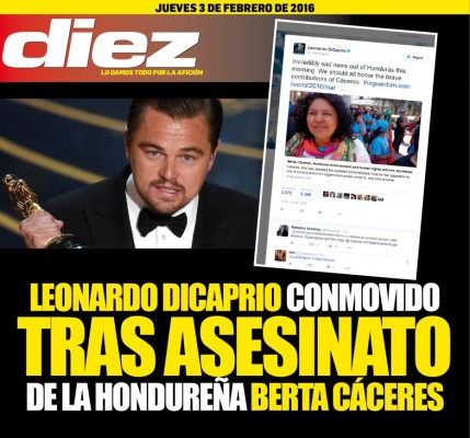 Portadas digitales de DIEZ de este jueves 3 de marzo del 2016