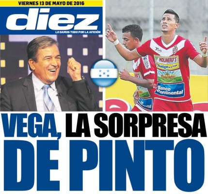 Las portadas digitales de DIEZ de este viernes 13 de mayo de 2016