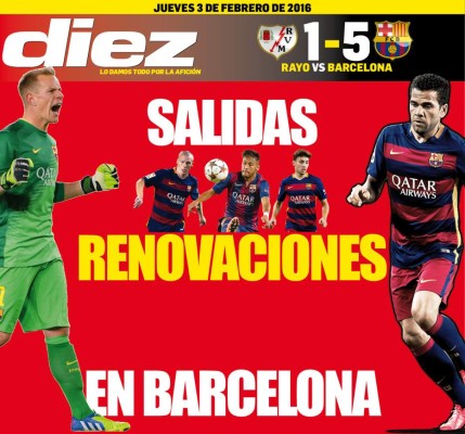 Portadas digitales de DIEZ de este jueves 3 de marzo del 2016