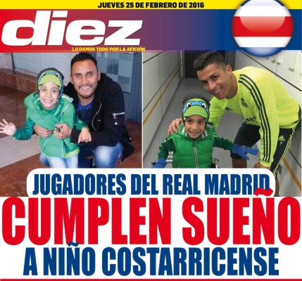 Portadas digitales de DIEZ de este jueves 25 de febrero del 2016