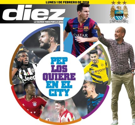 Las portadas digitales de DIEZ para hoy lunes 1 de febrero