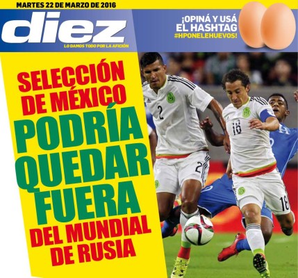 Portadas digitales de DIEZ de este martes 22 de marzo
