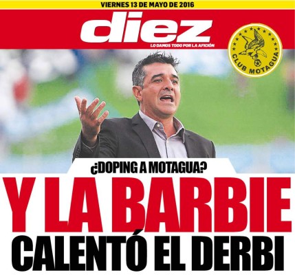 Las portadas digitales de DIEZ de este viernes 13 de mayo de 2016