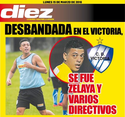 Las portadas digitales de DIEZ para hoy lunes 14 de marzo