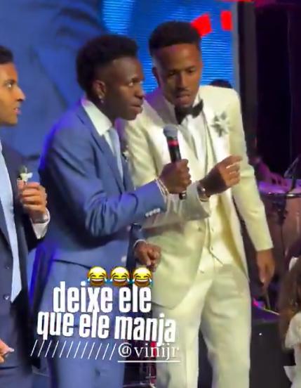 Militao se casó con una bella modelo y los únicos tres jugadores del Real Madrid en la boda: ¡se robaron el show!