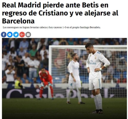 Locura: Así amanecieron las portadas tras la dura derrota del Real Madrid frente al Betis