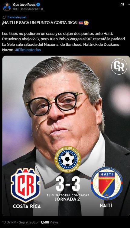 Lejos del Mundial, Cobarde y Gracias Haití: en Costa Rica llenos de cólera piden que lo echen de la selección
