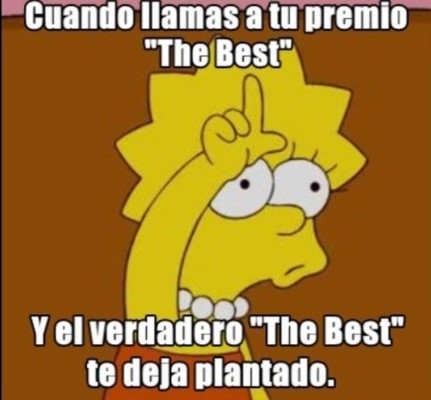 Así lucen los memes previo a la entrega del premio The Best