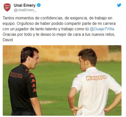 Los mensajes para David Villa tras anunciar su retiro del fútbol: 'Fue un honor Guaje'&nbsp;&nbsp;