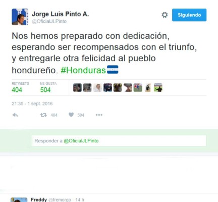 Jugadores, periodistas y medios importantes hablan sobre Honduras