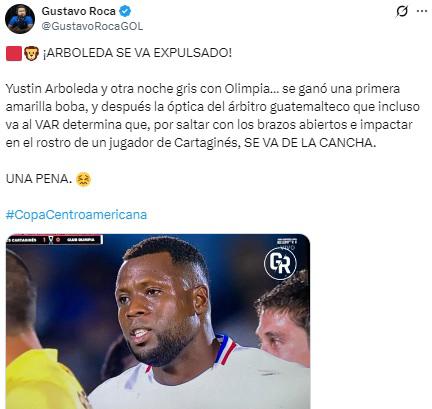 No pitan árbitros de Honduras: reacción de la prensa a la derrota de Olimpia y no perdonan a Arboleda