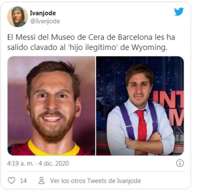 Se parece a todos menos a él: Burlas por la estatua de Messi en museo de cera del Barcelona