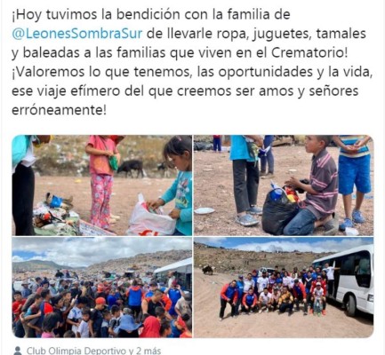 Jugadores y equipos de fútbol que entregaron ayudas en fiestas navideñas