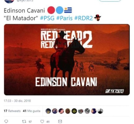 Crueles memes contra Cavani por una fotografía montando a caballo