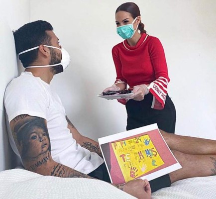 En casa y con nuevos 'looks': Así pasaron los futbolistas el día del padre en pleno coronavirus&nbsp;&nbsp;