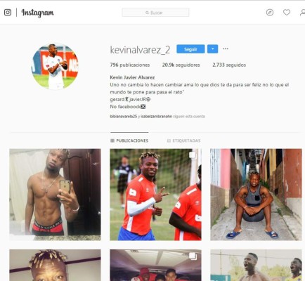 Los jugadores hondureños con más seguidores en Instagram