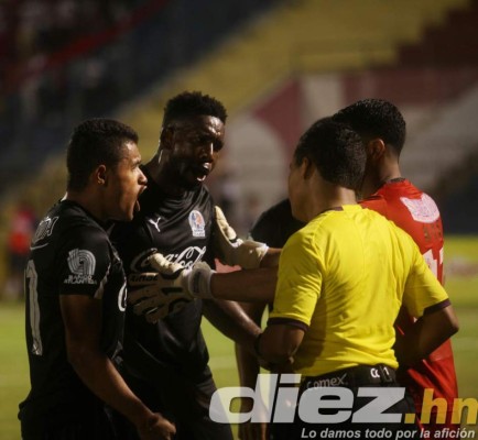 las mejores imágenes de la jornada 17 de la liga nacional de Honduras