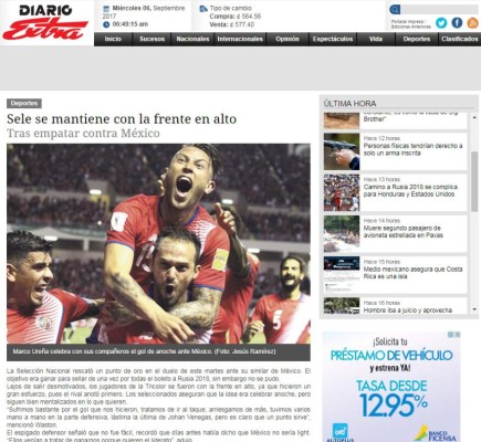 Así reaccionan los medios de Panamá y Costa Rica luego juego ante Trinidad y México