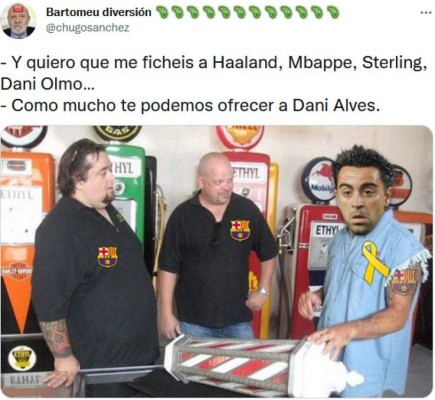 Dani Alves regresa al Barcelona y los memes destrozan al jugador brasileño por su edad