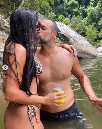 El ex del Olimpia Fabio de Souza y sus vacaciones con la hermosa Ana Gonçalves en Roatán; le pidió matrimonio