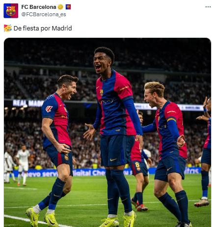 Las ‘burlas’ del Barcelona tras golear al Real Madrid en el Clásico: “Como en el patio del colegio”