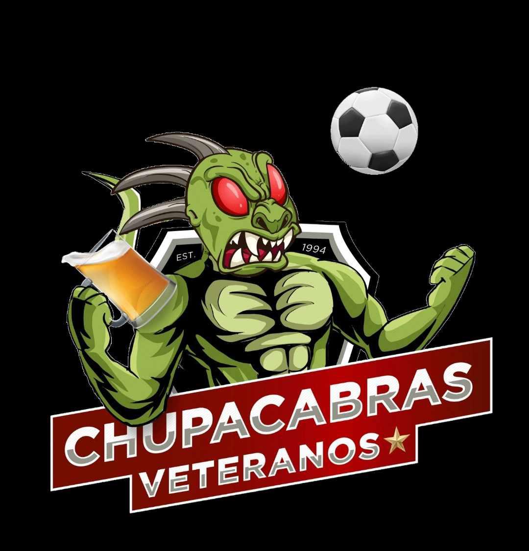 El peculiar logo del Club Chupacabras, afiliado a la Liga Mayor de Veteranos de SPS.