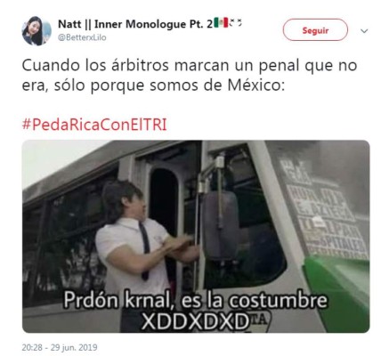 Los memes se burlan de México tras el penal inexistente a favor de Costa Rica