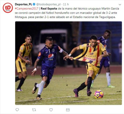 Así felicitan los medios internacionales al Real España tras levantar la 12